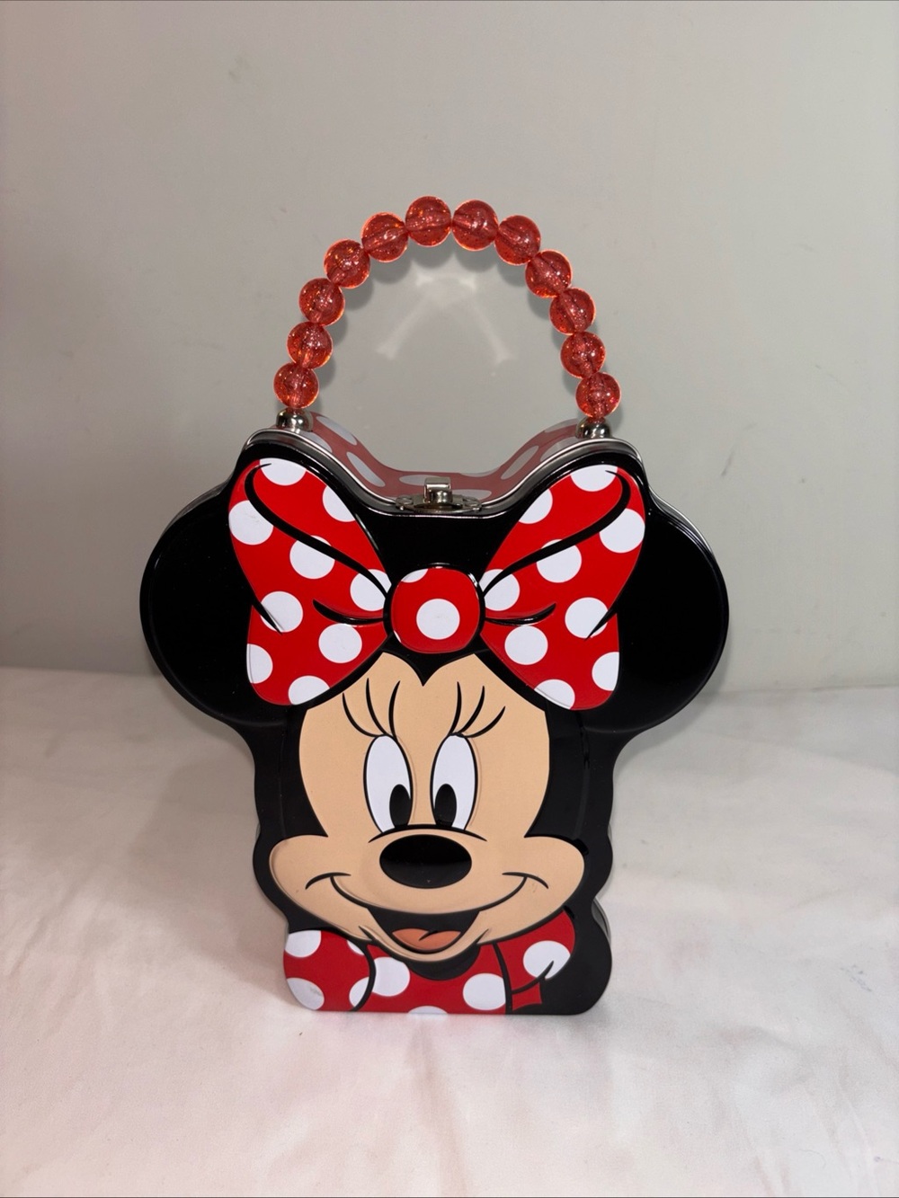 The Tin Box Minnie Mouse Red Polka Dot Novelty Handbag lunchbox